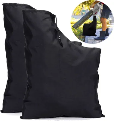 Produktbild von 2x Fangsack für Laubsauger, Ersatz Auffangsack für Garten Laubsauger & Laubbläser