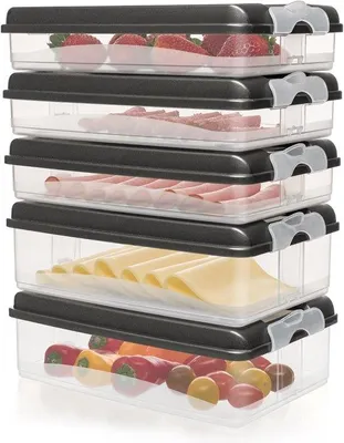 Image de Boîtes isothermes pour fromage et viande - idéales pour le réfrigérateur - lot de 10 - utilisation polyvalente