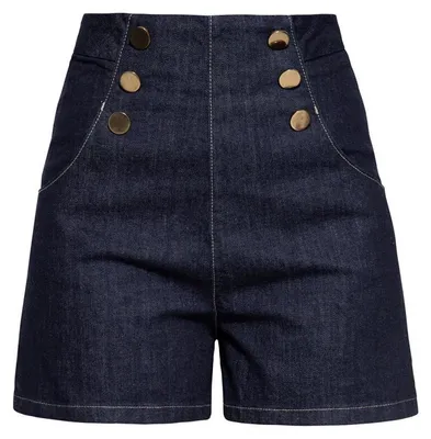 Produktbild von Queen Kerosin Denim Shorts - Marlene XL