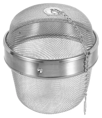 Theesieb aus Edelstahl, Tee-Ei mit Kette, mittel, 1 Stück