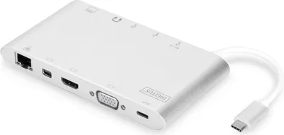 Image de Dockingstation DIGITUS USB3.1 Universal Typ-C Alu silber