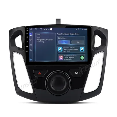 Image de 2 Go + 64 Go, écran 9 pouces, Android 15, autoradio 4 cœurs, CarPlay, pour Ford Focus 3 MK3 (2011-2019), GPS, Wi-Fi, Bluetooth, FM, RDS, DAB+, SWC, DSP, 2DIN, USB, PDC, mains libres