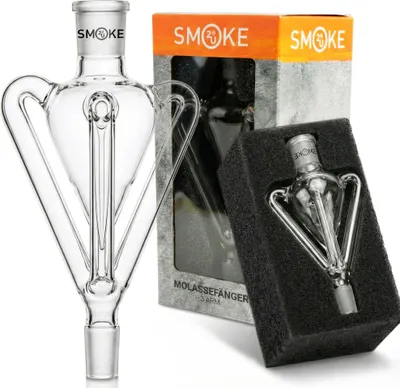 Produktbild von Molassefänger aus Glas mit 3 Armen und 18/8 Schliff für Shisha Wasserpfeifen