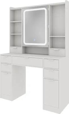 Produktbild von Schminktisch Vicco Solea Weiß 105 cm mit LED-Spiegel, Model 54749