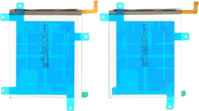 Two identical batteries are shown side-by-side against a white background.