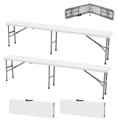Immagine prodotto di Set di 2 divani pieghevoli, dimensioni 180/180 x 28 x 43,5 cm