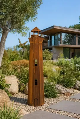 Produktbild von Badeko Turm ,,Leuchtturm“ in Edelrostoptik