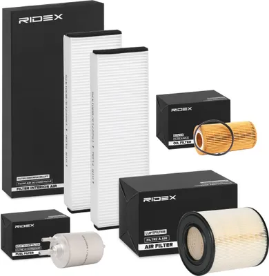 Produktbild von RIDEX Filterset Inspektionspaket Filtersatz für AUDI A6 Avant (4F5, C6) A6 Limousine (4F2, C6)
