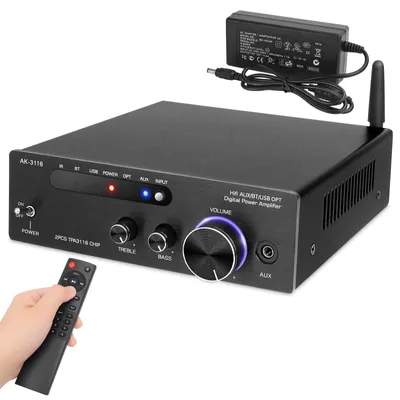 Obrázok produktu pre Bluetooth zosilňovač, hi-fi stereo zosilňovač, 2-kanálový, 2 x 100 W