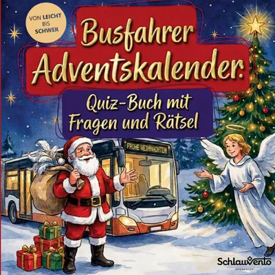Produktbild von Busfahrer-Adventskalender: Quiz-Buch mit Fragen und Rätsel