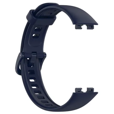 Produktbild von Silikon Armband Für Huawei Band 8 Ersatz Strap Sport Tracker Uhrenarmband Dunkelblau
