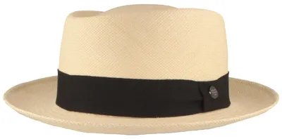 Produktbild von Pork Pie Kira aus 100% Panamastroh mit Ripsband UPF 50+ von Hut-Breiter, beige, Gr. XL