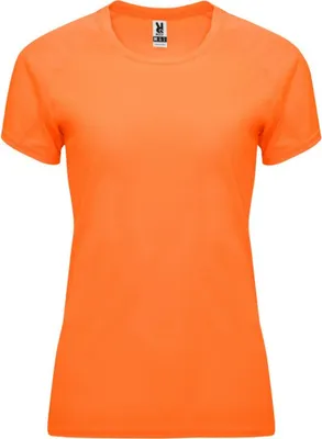 Imagen del producto de Roly - Camiseta "Bahrain" para mujer - Deportiva, manga corta, modelo PF4340 (Talla M) (Naranja fluorescente)