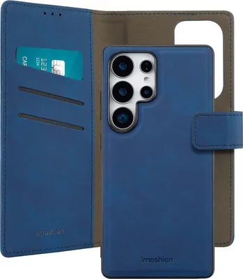 Zdjęcie produktu dla imoshion Zdejmowana półka 2 w 1 Luxe Bookcase dla Samsung Galaxy S25 Ultra - Niebieska