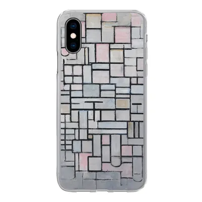 Produktbild von MuchoWow® Handyhülle Schutzhülle Hülle für iPhone X Komposition 6 - Piet Mondrian Silikon Softcase Handy Hülle - Handyhülle
