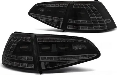 Zdjęcie produktu dla Tylne światła LED do VW Golf 7 (VII) sedan 12-17 czarny dym dynamiczne kierunkowskazy
