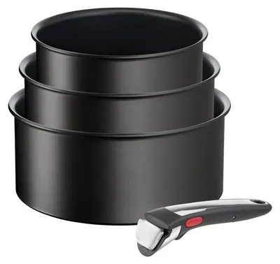 Obrázok produktu pre Tefal L39594, Súprava na varenie, Čierna, Hliník, Titán, Čierna, Termo indikátor