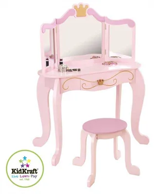 Produktbild von KidKraft Prinzessinnen Frisiertisch mit Stuhl; 76123