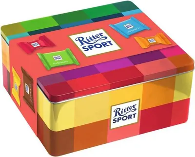 Produktbild von Ritter Sport Geschenkdose 1,495kg (MHD 21.06.26)