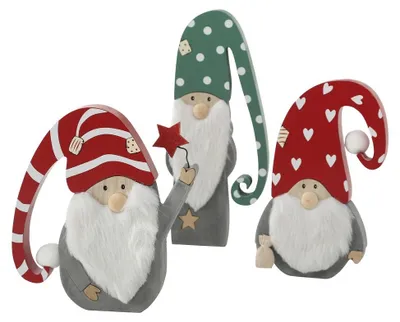 Produktbild von Dekofigur Holger Wichtel Weihnachtsmann H ca. 22- 30 cm Stückpreis