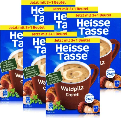Produktbild von Heisse Tasse Waldpilz Creme 4 Beutel á 16,4g (6er Pack)