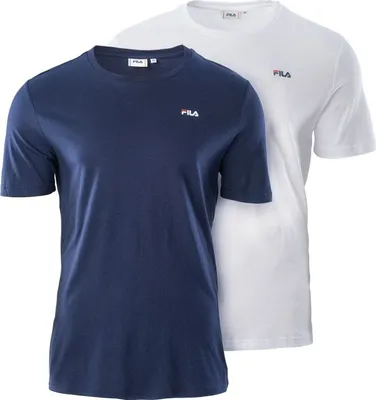 Image de T-shirt Fila Homme BROD / Double Pack Blanc+Bleu r. L