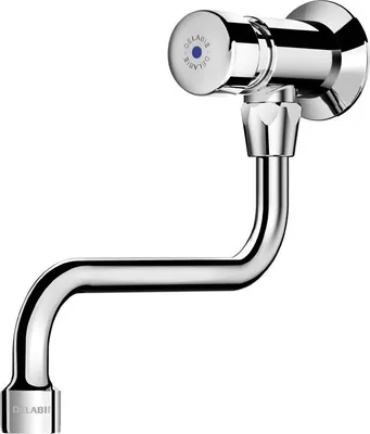 Produktbild von Delabie Wand Selbstschl.Vent. TEMPOSTOP G1/2B, 15 Sek, Ausl.schwenkb.