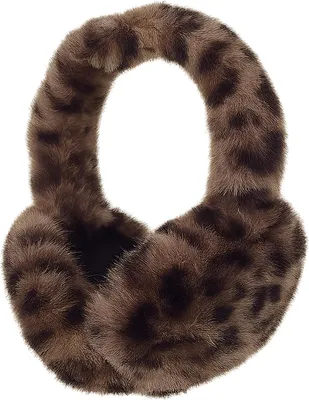 Produktbild von Faera FAERA faltbare Ohrwärmer aus Kunstfell Leo Animalprint Plüsch One Size