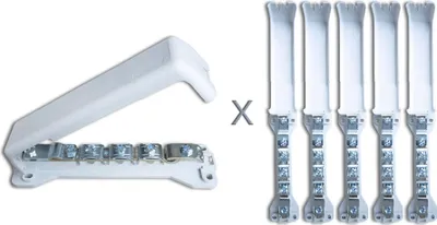 Obrázok produktu pre Newlec HPS1 ekvipotenciálna lišta 6×2,5-25 mm² / 1×2,5-6 mm² / 1× páskové železo - s krytom / 5 ks.
