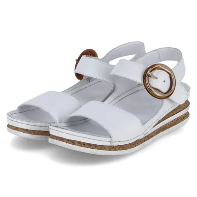 Produktbild von Andrea Conti Damen Sandalen Weiß Glattleder Größe: 36