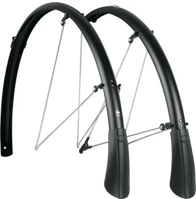 Produktbild von Famanu Fahrradschutzblech Set - Schwarz, 28 Zoll, 35 mm