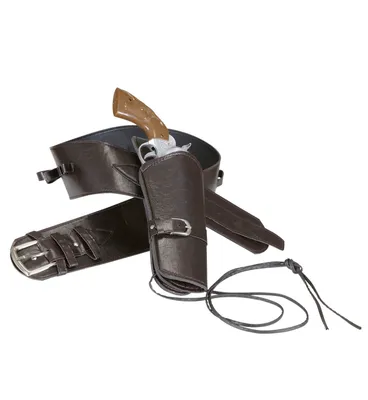 Produktbild von Pistolenhalter braun einfach, Kunstleder
