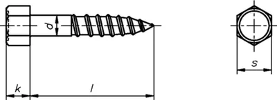 Produktbild von Dresselhaus Schlüsselschrauben Holzschrauben 8x80mm 200 St. verzinkt DIN 571