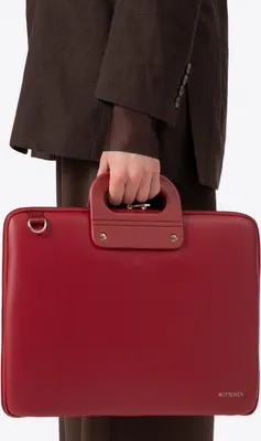 Produktbild von Wittchen Damen-Laptoptasche (15 Zoll), Rot, Burgunderrot, Kunstleder