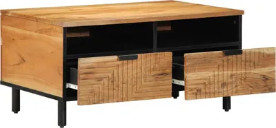 Obrázok produktu pre Maison Exclusive – Konferenčný stolík, hnedý, 80 x 54 x 40 cm, masívne drevo akácie