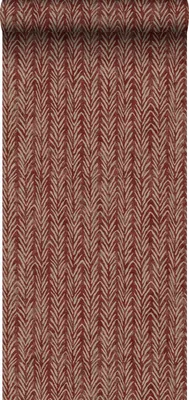 Produktbild von Sanders & Sanders Tapete Zickzack-Motiv Burgunderrot 53 cm x 10 m