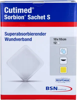 Produktbild von CUTIMED SORBION SACHET S 10x10cm, 12 St PFL