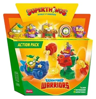 Produktbild von Magic Box Superthings Kazoom Power Warriors Action Pack 5 Figuren 3 Modelle Zufälliger Versand Sortiert Mehrfarbig  Kinder Mehrfarbig One Size