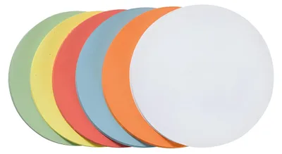 Produktbild von Franken GmbH FRANKEN - Moderationskarte - Kreis - Durchmesser: 9,5 cm - weiß, Gelb, Rot, grün, orange, Hellblau (Packung mit 250)