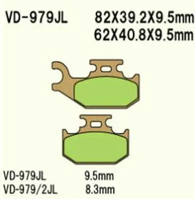 Imagen del producto de Pastillas de freno VESRAH VD-979/2JL