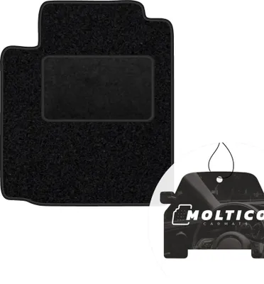 Produktbild von moto-MOLTICO Fahrer Fußmatte Auto Velours Fahrerseite Autoteppiche Schwarz Fahrermatte 1-teilig passend für Toyota Yaris Verso 1999-2005