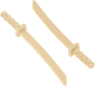 Produktbild von 2x Lego Figuren Waffe Schwert beige Ninja Samurai Katana 6139347 30173b