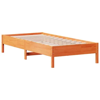 Produktbild von Massivholzbett ohne Matratze Wachsbraun 90x200 Kiefernholz