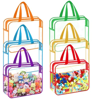 Immagine prodotto di Set di 6 sacchetti portaoggetti in PVC con cerniera