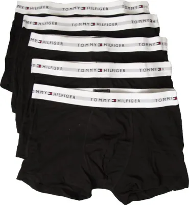 Immagine prodotto di Boxer uomo TH TOMMY HILFIGER confezione 5 pezzi con elastico a vista cotone elasticizzato underwear articolo UM0UM02767, S - Waist cm 81-85 / Waist inch 32-33.5, Cotone 95%,Spandex 5%