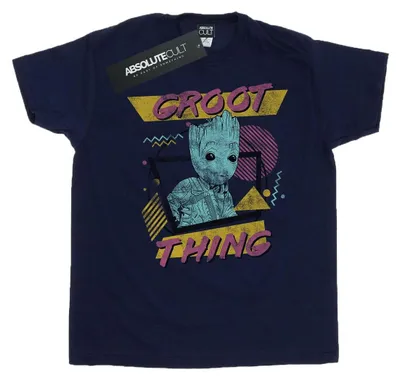 Immagine prodotto di Marvel - T-shirt da uomo "Guardians Of The Galaxy Vol. 2 Groot Thing" BI28478 (XL) (blu navy)