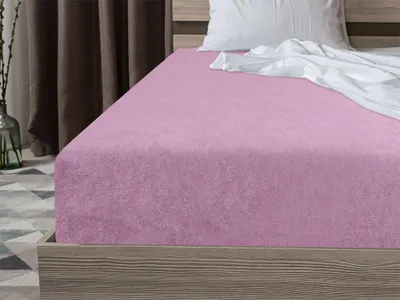 Zdjęcie produktu dla Prześcieradło frotte EXCLUSIVE różowe 200x220 cm