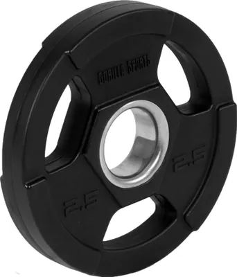 Produktbild von GORILLA SPORTS® Olympia Hantelscheiben - 2,5kg Gewichte, Tri-Grip, 50mm Bohrung, aus Kunststoff, Schwarz - Gewichtscheiben, Olympiascheiben, Hanteln