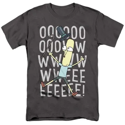 Produktbild von Rick And Morty - "Oowweeeee" T-Shirt für Herren/Damen Uni, Baumwolle TV37719 (S) (Holzkohle)