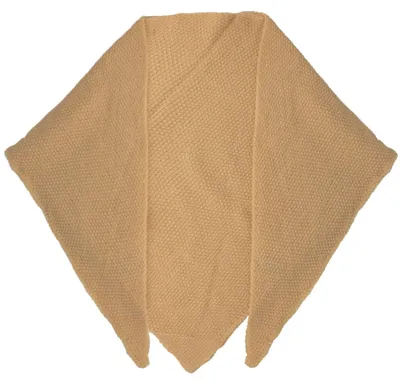 Dreieckstuch Trachtenschal aus Strick von Hut-Breiter in beige